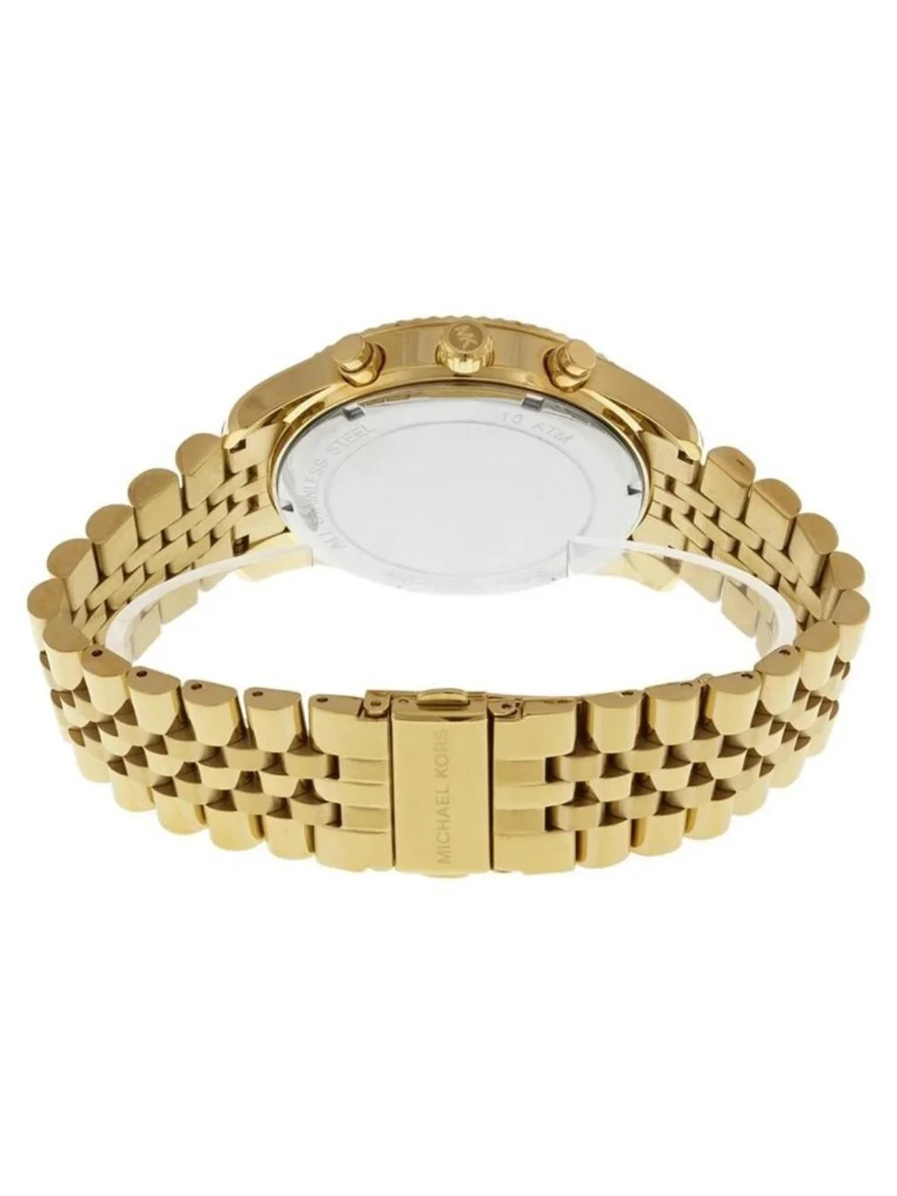 NWT Michael Kors Lexington Chronograph Champagne Dial Men's Watch
